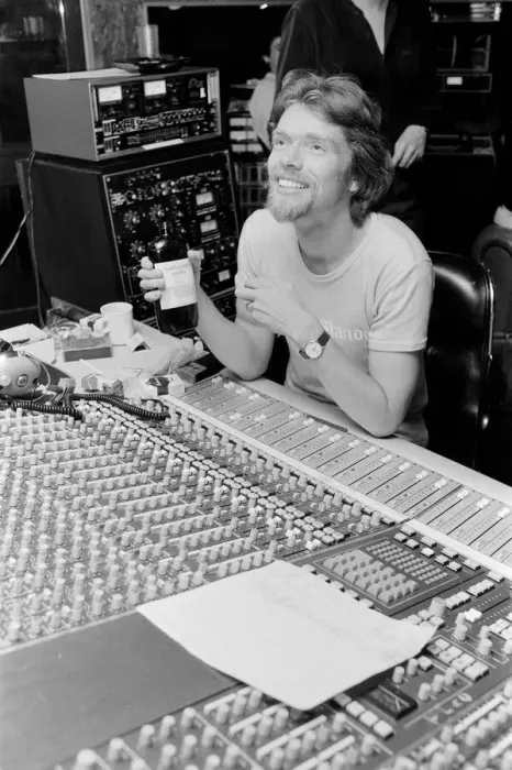 Framed Print : Richard Branson, 28 year old mastermind behind Virgin Music company Framed Print : Richard Branson, 28 year old mastermind behind Virgin Music company