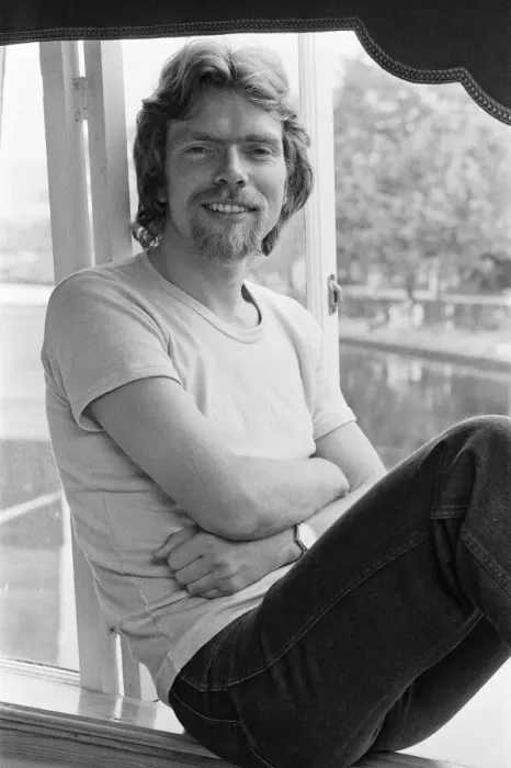 Framed Print : Richard Branson, 28 year old mastermind behind Virgin Music company. Relaxing on his boat Framed Print : Richard Branson, 28 year old mastermind behind Virgin Music company. Relaxing on his boat