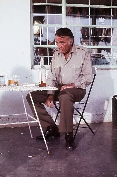 Richard Burton Film Actor in The Wild Geese - October 1977 Dbase MSI