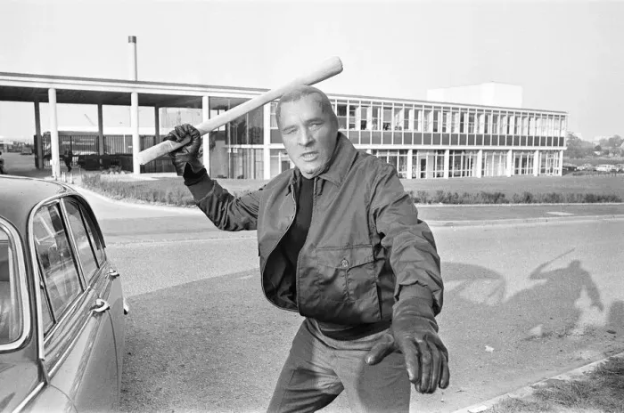 Framed Print : Richard Burton during location filming of The Villain Framed Print : Richard Burton during location filming of The Villain
