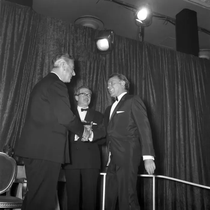 Framed Print : Richard Burton seen here receiving best actor award from Lord Mountbatten. April 1967 Framed Print : Richard Burton seen here receiving best actor award from Lord Mountbatten. April 1967