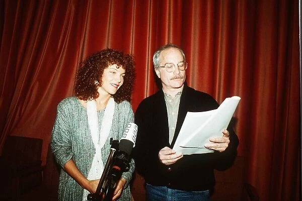 Richard Dreyfuss Film Actor with Amy Irving in London to record Arthur Millers play The