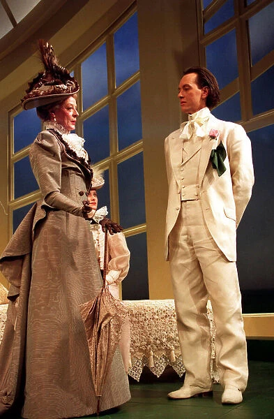 Richard E. Grant and Maggie Smith as Lady Bracknell in The Importance of Being Earnest by