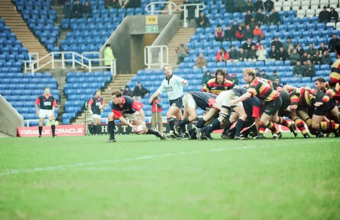 Framed Print : Richmond 40-22 London Scottish, English Rugby Union Premiership match at the Madejski Framed Print : Richmond 40-22 London Scottish, English Rugby Union Premiership match at the Madejski