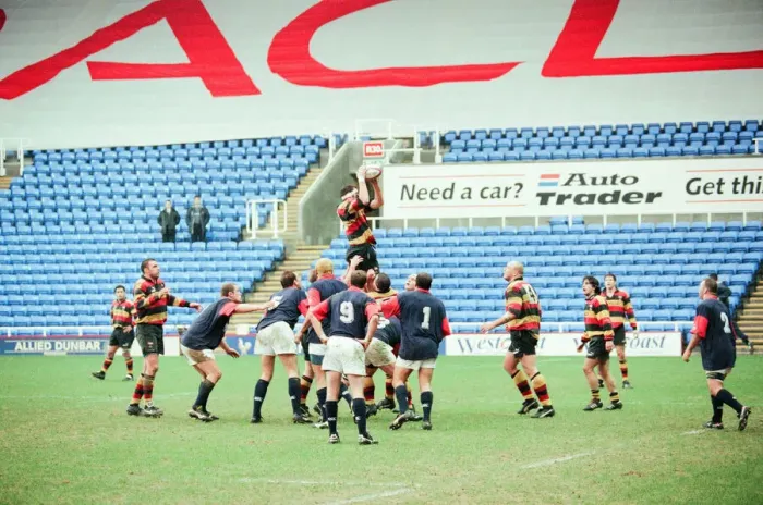 Framed Print : Richmond 40-22 London Scottish, English Rugby Union Premiership match at the Madejski Framed Print : Richmond 40-22 London Scottish, English Rugby Union Premiership match at the Madejski