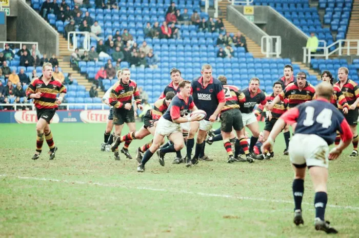 Framed Print : Richmond 40-22 London Scottish, English Rugby Union Premiership match at the Madejski Framed Print : Richmond 40-22 London Scottish, English Rugby Union Premiership match at the Madejski