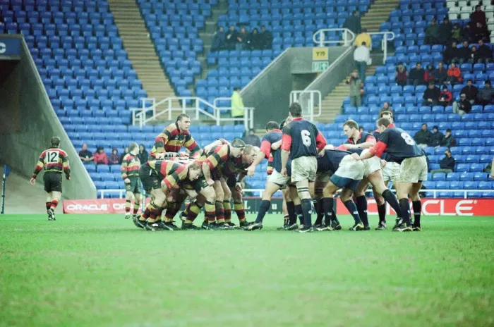 Framed Print : Richmond 40-22 London Scottish, English Rugby Union Premiership match at the Madejski Framed Print : Richmond 40-22 London Scottish, English Rugby Union Premiership match at the Madejski