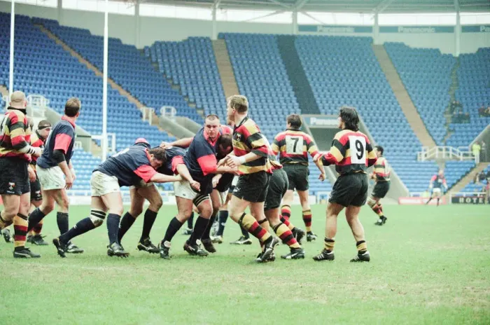 Framed Print : Richmond 40-22 London Scottish, English Rugby Union Premiership match at the Madejski Framed Print : Richmond 40-22 London Scottish, English Rugby Union Premiership match at the Madejski