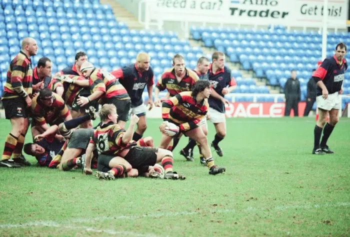 Framed Print : Richmond 40-22 London Scottish, English Rugby Union Premiership match at the Madejski Framed Print : Richmond 40-22 London Scottish, English Rugby Union Premiership match at the Madejski