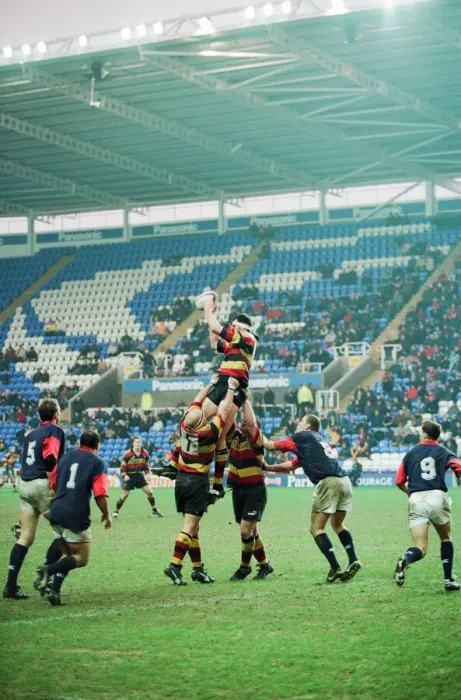 Framed Print : Richmond 40-22 London Scottish, English Rugby Union Premiership match at the Madejski