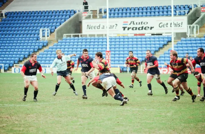 Framed Print : Richmond 40-22 London Scottish, English Rugby Union Premiership match at the Madejski Framed Print : Richmond 40-22 London Scottish, English Rugby Union Premiership match at the Madejski