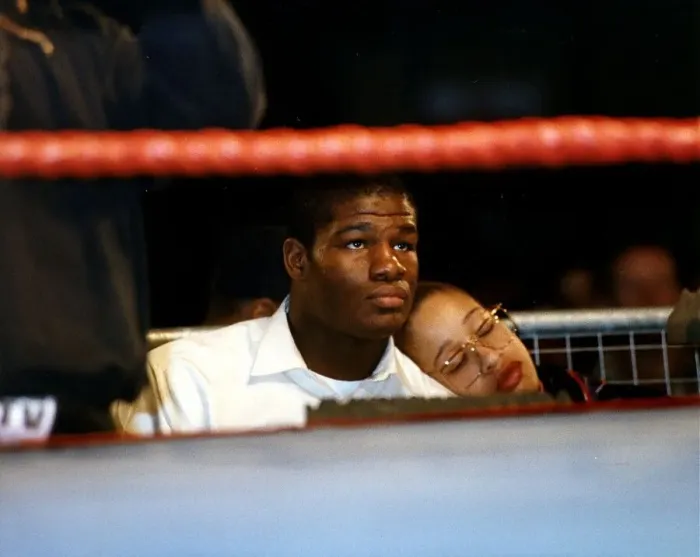 Framed Print : Riddick Bowe American Boxer at the ringside