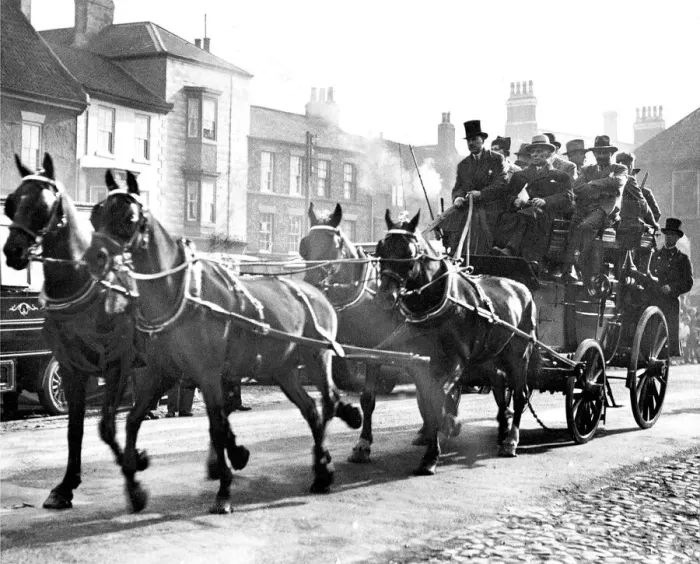 Framed Print : Riding the Fair'in the old stagecoach - a picturesque custom at Yarm Fair Framed Print : Riding the Fair'in the old stagecoach - a picturesque custom at Yarm Fair