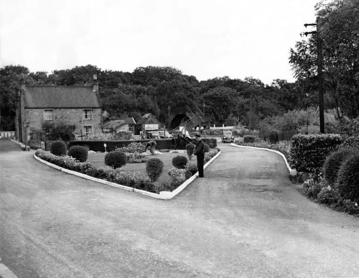 Framed Print : Riding Mill Station won the station garden competition of the North Eastern Region of
