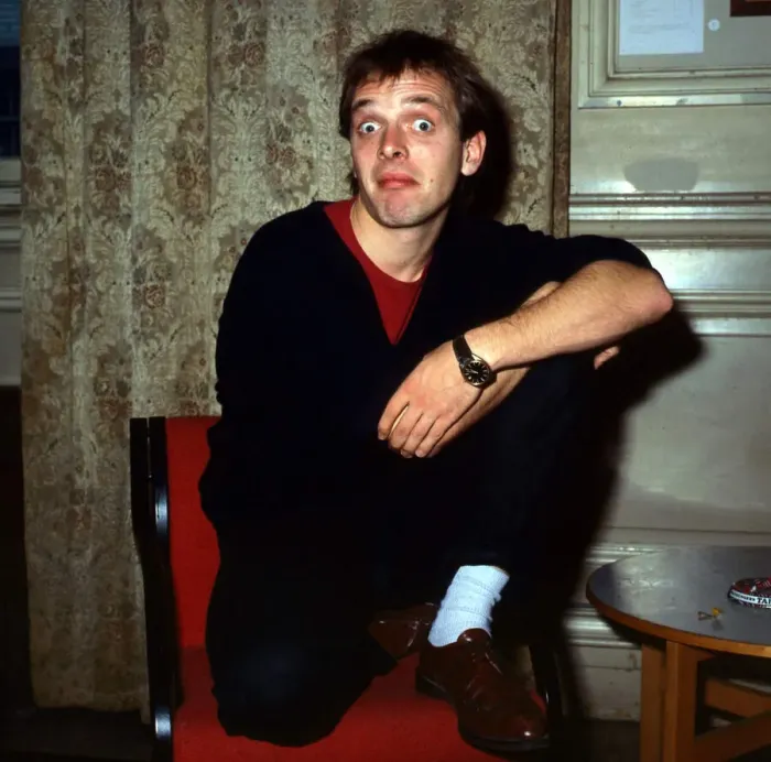 Framed Print : Rik Mayall at Edinburgh Fringe Festival August 1987 Framed Print : Rik Mayall at Edinburgh Fringe Festival August 1987