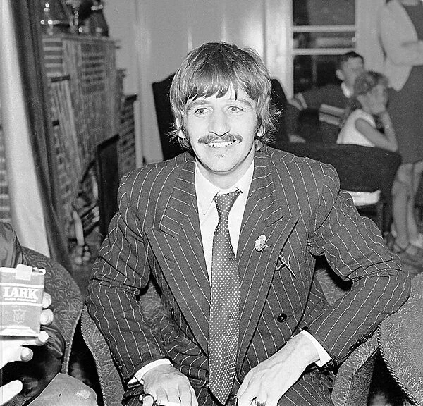 Ringo Starr of The Beatles during the Magical Mystery tour September 1967