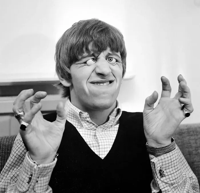 Framed Print : Ringo Starr with glass eyes when the Beatles details were being taken for their