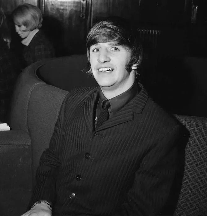 Framed Print : Ringo Starr at a press conference at the Gaumont State Cinema, Kilburn, London