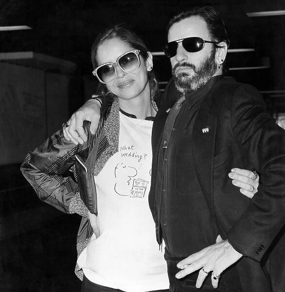 Ringo Starr and wife Barbara leave Heathrow Airport for Los Angeles