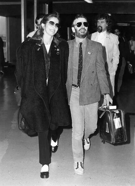 Ringo Starr and wife Barbara pictured at Heathrow on Saturday December 7