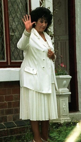 Rita Rogers psychic at home in Lower Pilsley August 1997 Earlier this week Princess