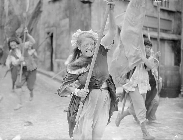 Rita Tobin seen here as a a film extra re enacting the storming of the Bastille at