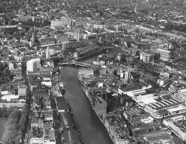 The River Avon as it passes though Broadmead, Bristol 1961