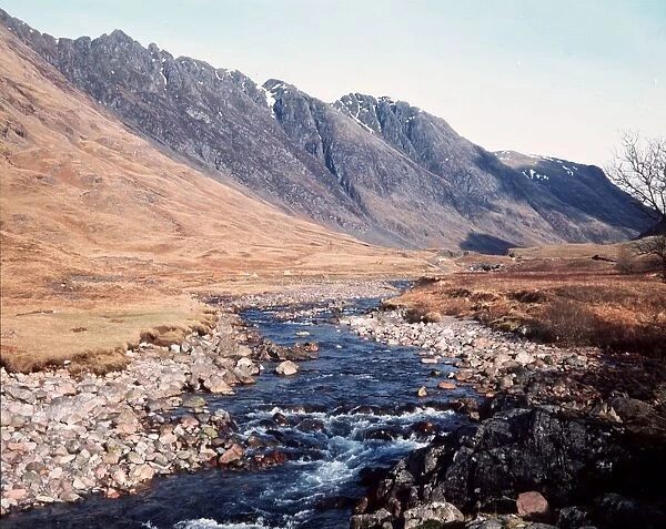 River Coe Glencoe Argyll Scotland1980