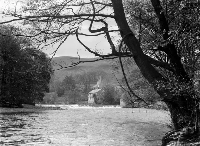 Framed Print : The River Dee at Berwyn in North Wales. May 1932 307 Framed Print : The River Dee at Berwyn in North Wales. May 1932 307