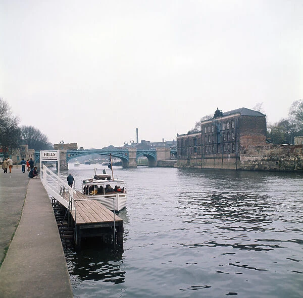 The River Ouse, York, North Yorkshire. April 1974