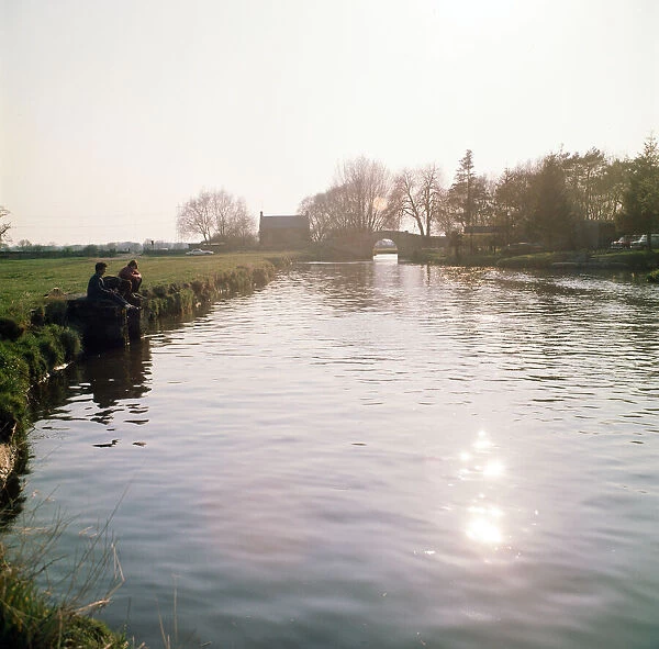 The River Thames at Radcot, Berkshire. 1973
