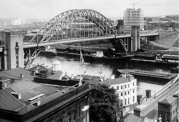 The River Tyne and Tyne Bridge in 1969