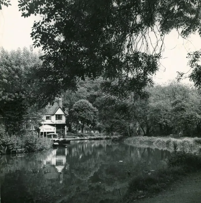 Framed Print : River Wey at Guildford, Surrey Countryside River Scene Building Framed Print : River Wey at Guildford, Surrey Countryside River Scene Building