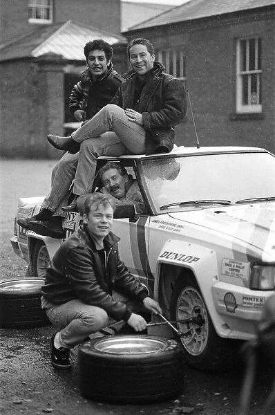 Back on the road, UB40 have sponsored a souped up saloon in the Lombard RAC rally