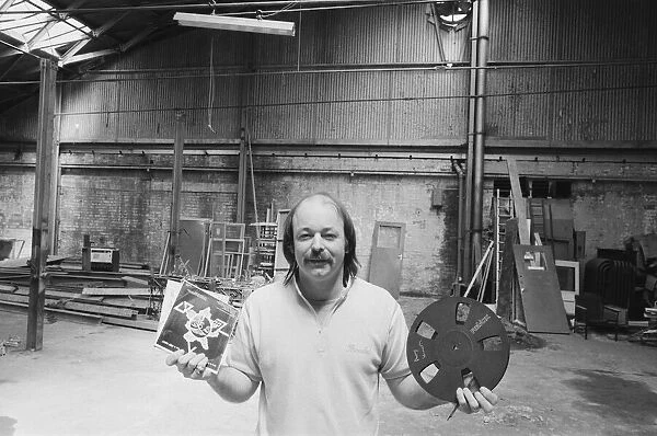 Rob Bruce at Rich Bitch recording studios. 12th June 1986