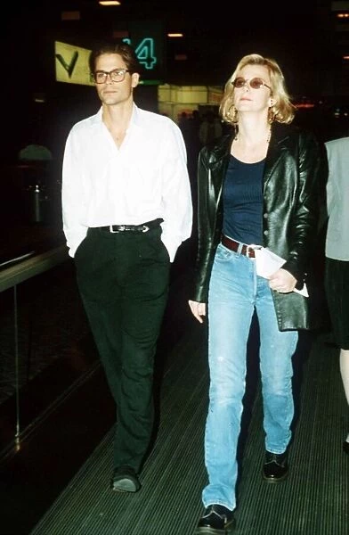 Rob Lowe actor with girlfriend Sheryl Berkoff