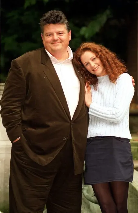 Framed Print : Robbie Coltrane actor and Geraldine Somerville actress promoting the new TV series of Framed Print : Robbie Coltrane actor and Geraldine Somerville actress promoting the new TV series of