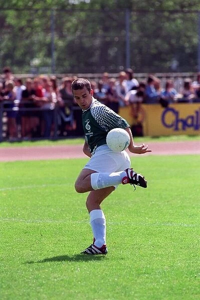 Robbie Williams Singer May 98 Pop star playing in a celebrity football match
