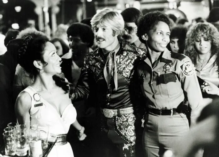 Framed Print : Robert Redford January 1979 Roberts takes a mid night ride through caesers palace