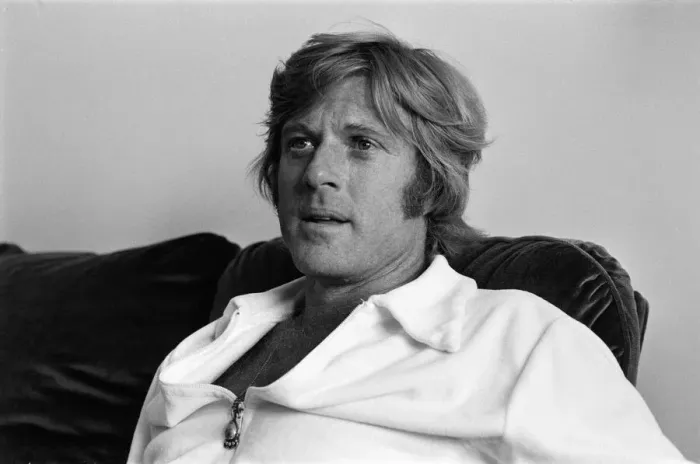 Framed Print : Robert Redford relaxing at his hotel at the Cannes Film Festival. 12th May 1972