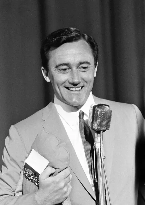 Framed Print : Robert Vaughn, actor who plays the role of secret agent Napoleon Solo in NBC show The Man