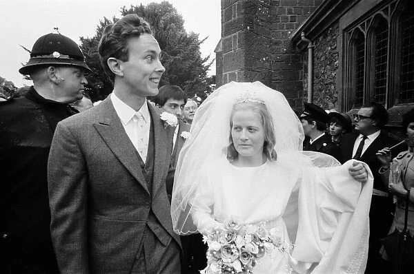 Robin Wilson weds Joy Crispin at St Gregorys Church, Dawlish, Devon