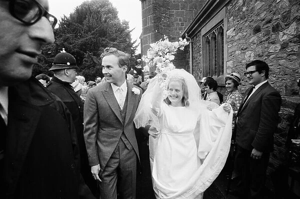 Robin Wilson weds Joy Crispin at St Gregorys Church, Dawlish, Devon