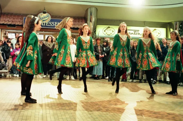 Framed Print : The Robson School of Irish dance celebrate qualifying for the world Irish dance Framed Print : The Robson School of Irish dance celebrate qualifying for the world Irish dance