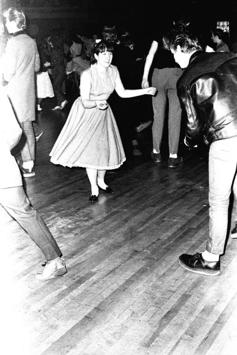 Framed Print : Rock and Roll dancers jiving on the dance floor at a Jerry Lee Lewis concert