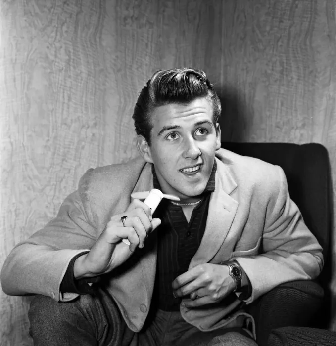 Framed Print : Rock and roll singer Vince Eager. 20th August 1959