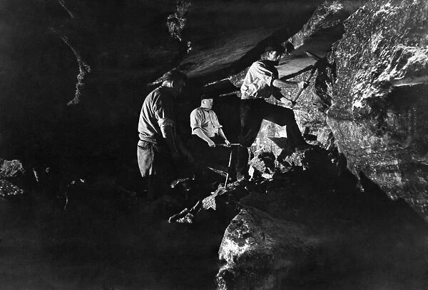 Rock salt Mines: Men Down in the Mine. September 1935 P012174