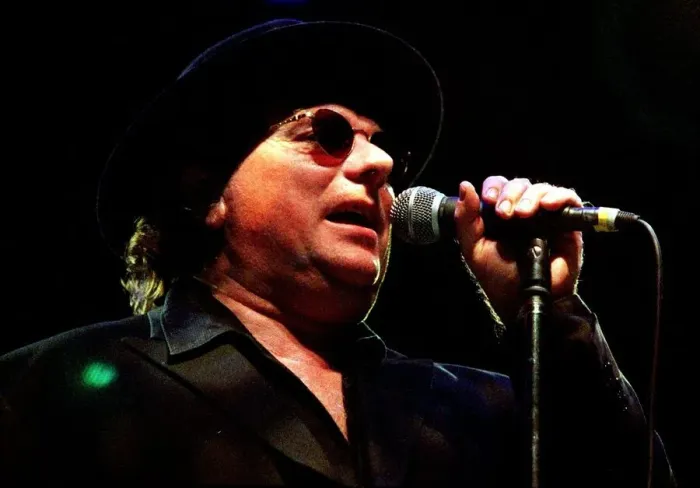 Framed Print : Rock singer Van Morrison hat glasses on stage June 1998 Framed Print : Rock singer Van Morrison hat glasses on stage June 1998