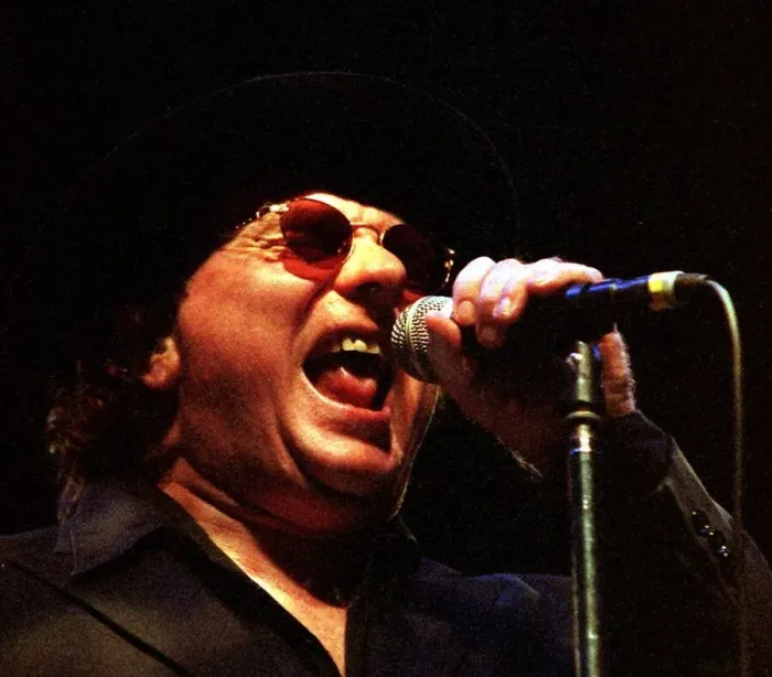 Framed Print : Rock singer Van Morrison hat glasses on stage June 1998 Framed Print : Rock singer Van Morrison hat glasses on stage June 1998