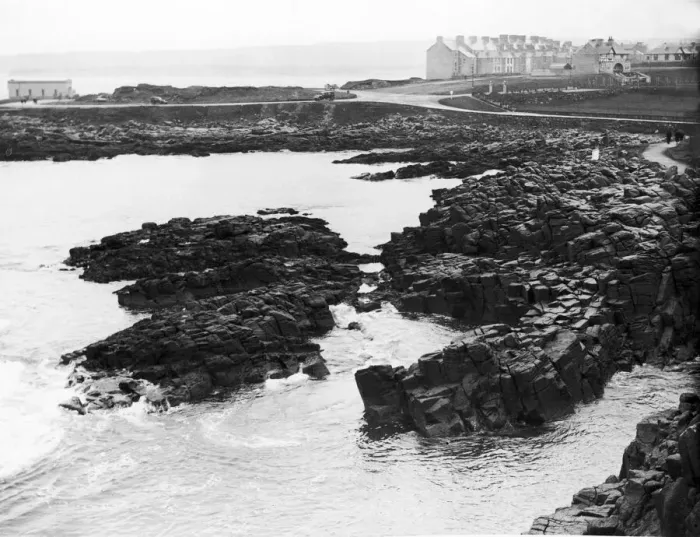 Framed Print : The rocky coastline near Portrush in County Londonderry Northern Ireland. 25th April 1928 Framed Print : The rocky coastline near Portrush in County Londonderry Northern Ireland. 25th April 1928